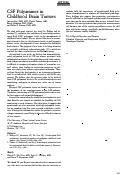 Cover page: CSF polyamines in childhood brain tumors