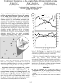 Cover page: Evolutionary Simulations on the Adaptive Value of Connectionist Learning