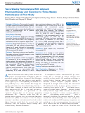 Cover page: Twice-Weekly Hemodialysis With Adjuvant Pharmacotherapy and Transition to Thrice-Weekly Hemodialysis: A Pilot Study