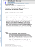 Cover page: Examination of Affective and Cognitive Interference in Schizophrenia and Relation to Symptoms