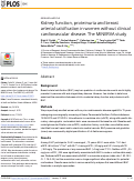 Cover page: Kidney function, proteinuria and breast arterial calcification in women without clinical cardiovascular disease: The MINERVA study