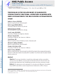 Cover page: Thresholds in the Relationship of Quadriceps Strength With Functional Limitations in Women With Knee Osteoarthritis