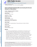 Cover page: Reducing Mental Health Disparities by Increasing the Personal Relevance of Interventions