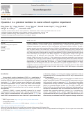 Cover page: Dynamin-1 is a potential mediator in cancer-related cognitive impairment