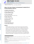 Cover page: Baby’s First Years: Design of a Randomized Controlled Trial of Poverty Reduction in the United States