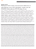 Cover page: Widespread white matter microstructural differences in schizophrenia across 4322 individuals: results from the ENIGMA Schizophrenia DTI Working Group