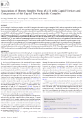 Cover page: Association of Herpes Simplex Virus pUL31 with Capsid Vertices and Components of the Capsid Vertex-Specific Complex