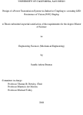 Cover page: Design of a Power Transmission System via Inductive Coupling to a rotating LED Persistence of Vision (POV) Display