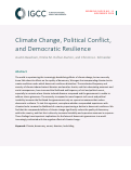 Cover page of Climate Change, Political Conflict, and Democratic Resilience