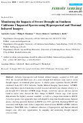 Cover page: Monitoring the Impacts of Severe Drought on Southern California Chaparral Species using Hyperspectral and Thermal Infrared Imagery