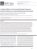 Cover page: Combined Effects of Gestational Phthalate Exposure and Zinc Deficiency on Steroid Metabolism and Growth