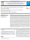 Cover page: Effects of drip fertigation frequency and N-source on soil N2O production in almonds