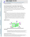 Cover page: Recent developments in intracellular protein delivery