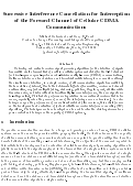 Cover page: Succesive Interference Cancellation for Interception of the Forward Channel of Cellular CSMA Communications