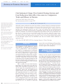 Cover page: Oral Anticancer Drugs: How Limited Dosing Options and Dose Reductions May Affect Outcomes in Comparative Trials and Efficacy in Patients