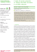 Cover page: A single-cell genome perspective on studying intracellular associations in unicellular eukaryotes