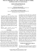 Cover page: What else could happen? Two-, three-, and four-year-olds use variabilityinformation to infer novel causal outcomes