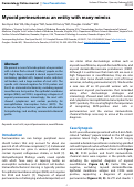 Cover page: Myxoid perineurioma: an entity with many mimics