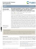 Cover page: Emerging investigator series: aqueous oxidation of isoprene-derived organic aerosol species as a source of atmospheric formic and acetic acids