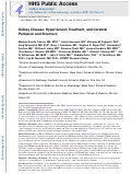 Cover page: Kidney Disease, Hypertension Treatment, and Cerebral Perfusion and Structure.