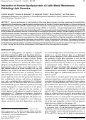 Cover page: Interaction of Human Apolipoprotein A-I with Model Membranes Exhibiting Lipid Domains