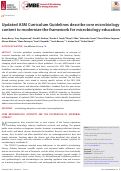 Cover page: Updated ASM Curriculum Guidelines describe core microbiology content to modernize the framework for microbiology education.