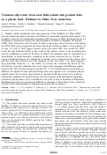 Cover page: Transient slip events from near-field seismic and geodetic data on a glacier fault, Whillans Ice Plain, West Antarctica