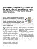 Cover page: Imaging Real-Time Amorphization of Hybrid Perovskite Solar Cells under Electrical Biasing