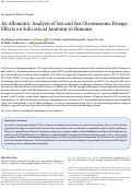 Cover page: An Allometric Analysis of Sex and Sex Chromosome Dosage Effects on Subcortical Anatomy in Humans