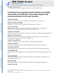 Cover page: Customized versus Population Growth Standards for Morbidity and Mortality Risk Stratification Using Ultrasonographic Fetal Growth Assessment at 22 to 29 Weeks' Gestation