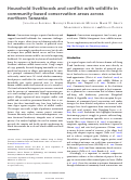 Cover page: Household livelihoods and conflict with wildlife in community-based conservation areas across northern Tanzania