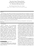 Cover page of Piecewise Linear Thermal Model and Recursive Parameter Estimation of a Residential Heating System