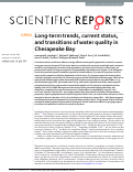 Cover page: Long-term trends, current status, and transitions of water quality in Chesapeake Bay