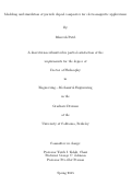 Cover page: Modeling and simulation of particle doped composites for electromagnetic applications