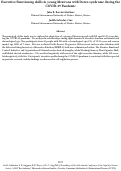 Cover page: Executive Functioning skills in young Mexicans with Down syndrome during the COVID-19 Pandemic