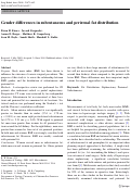 Cover page: Gender differences in subcutaneous and perirenal fat distribution