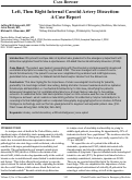 Cover page: Left, Then Right Internal Carotid Artery Dissection:&nbsp;A Case Report