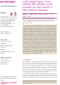 Cover page: Locally correlated kinetics of post-replication DNA methylation reveals processivity and region specificity in DNA methylation maintenance