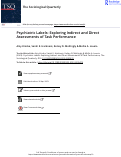 Cover page: Psychiatric Labels: Exploring Indirect and Direct Assessments of Task Performance