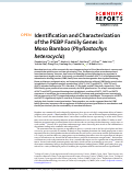 Cover page: Identification and Characterization of the PEBP Family Genes in Moso Bamboo (Phyllostachys heterocycla)