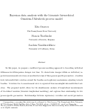 Cover page: Bayesian Data Analysis with the Bivariate Hierarchical Ornstein-Uhlenbeck Process Model