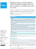 Cover page: Mutation of the rice XA21 predicted nuclear localization sequence does not affect resistance to Xanthomonas oryzae pv. oryzae