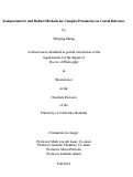 Cover page: Semiparametric and Robust Methods for Complex Parameters in Causal Inference