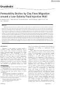 Cover page: Permeability Decline by Clay Fines Migration around a Low-Salinity Fluid Injection Well.