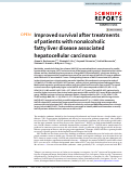 Cover page: Improved survival after treatments of patients with nonalcoholic fatty liver disease associated hepatocellular carcinoma