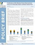 Cover page: The Monetary and Non-Monetary Factors Influencing Travel Choices in an Automated, Shared, and Electric Vehicle Future