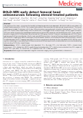 Cover page: BOLD-MRI early detect femoral head osteonecrosis following steroid-treated patients.