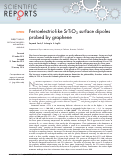 Cover page: Ferroelectric-like SrTiO3 surface dipoles probed by graphene