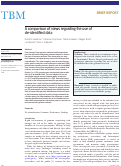 Cover page: A comparison of views regarding the use of de-identified data