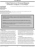 Cover page: Critical Point-of-care Ultrasound Diagnosis of Fournier’s Gangrene: A Case Report